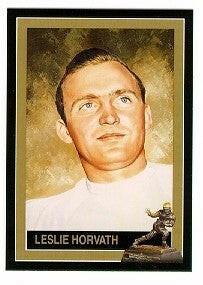 Les Horvath Ohio State Buckeyes 1944 Heisman Trophy winner card - AutographsForSale.com