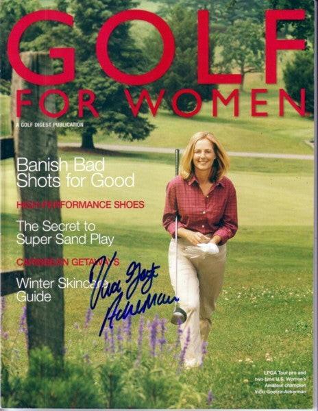 Vicki Goetze autographed 2002 Golf for Women magazine cover - AutographsForSale.com