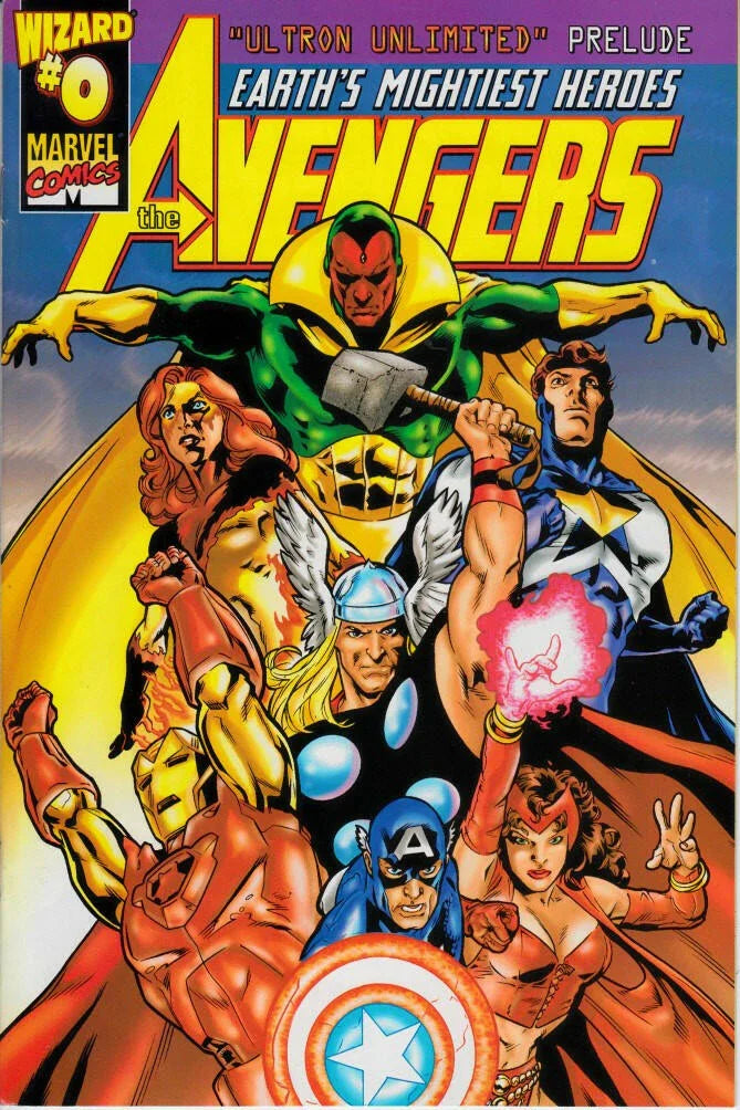 Avengers Ultron Unlimited Prelude 1999 Wizard promo Marvel comic book - AutographsForSale.com