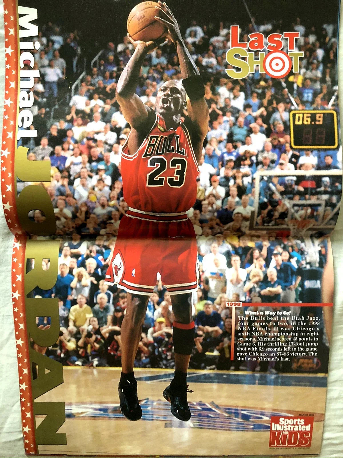 Michael Jordan Chicago Bulls March 1999 Sports Illustrated for Kids magazine - AutographsForSale.com