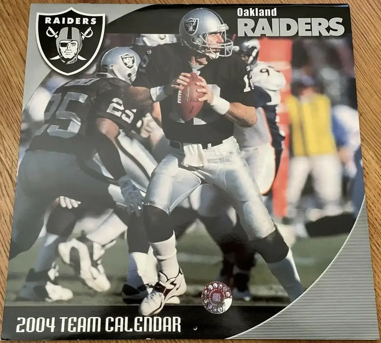 2004 Oakland Raiders calendar Rich Gannon Jerry Rice Charles Woodson - AutographsForSale.com