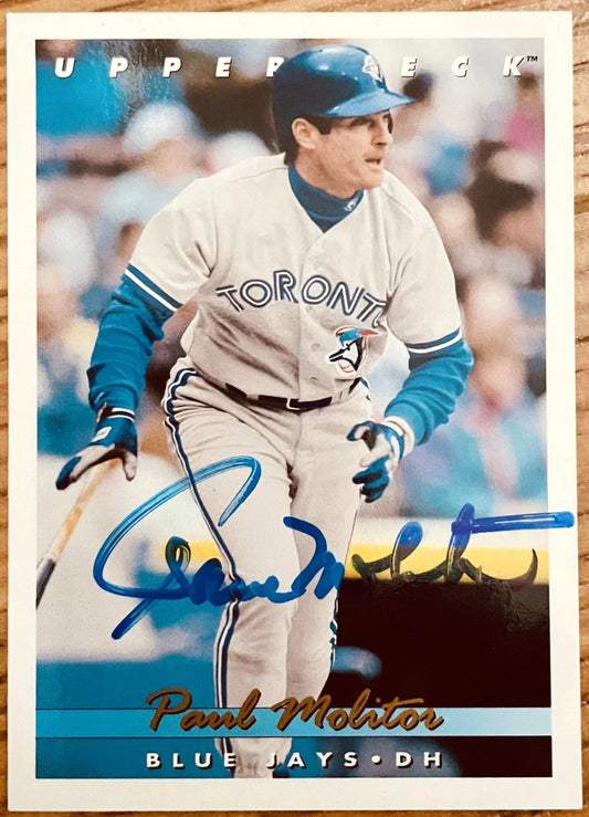 Paul Molitor autographed Toronto Blue Jays 1993 Upper Deck card - AutographsForSale.com