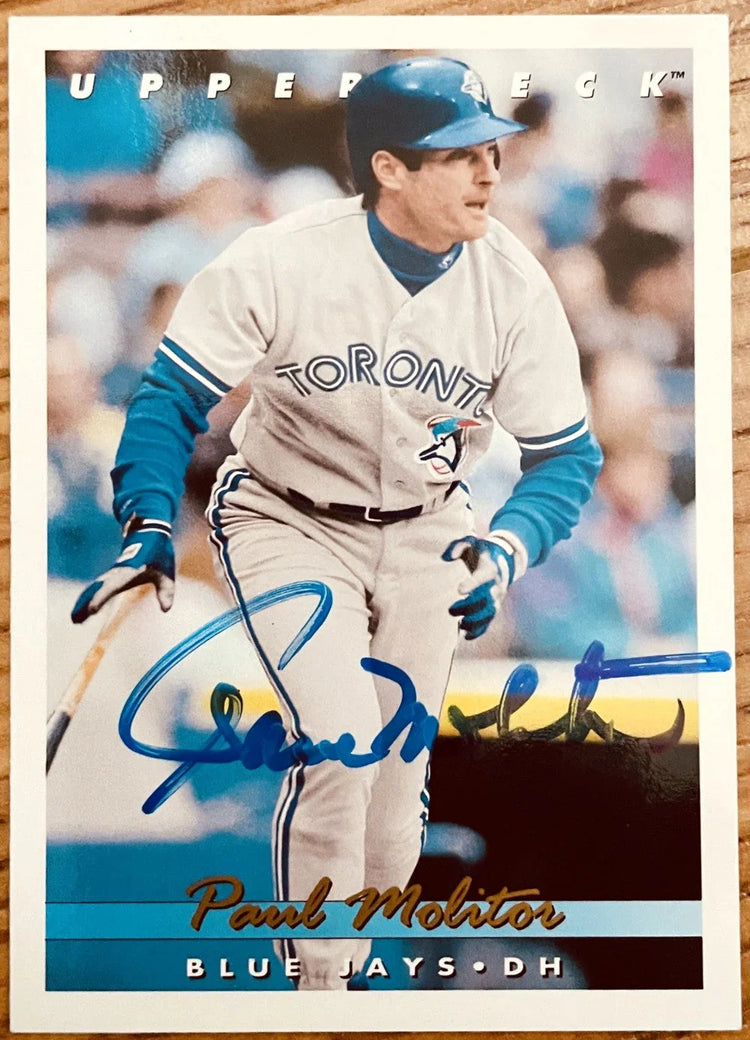 Paul Molitor autographed Toronto Blue Jays 1993 Upper Deck card - AutographsForSale.com