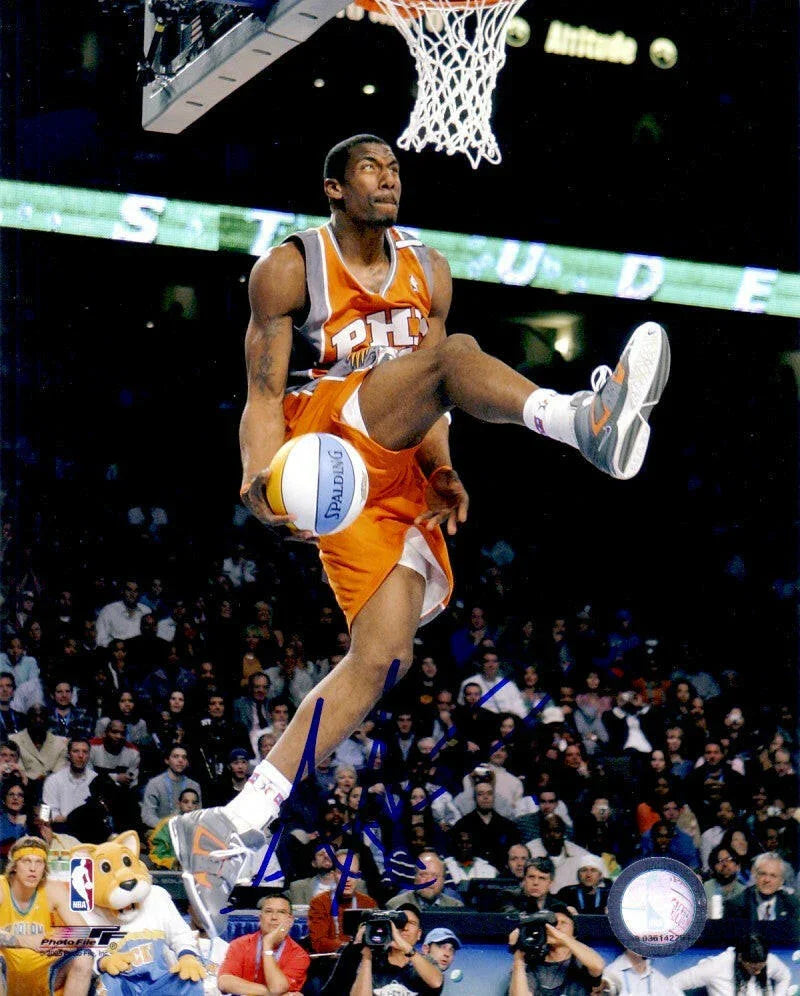 Amare Stoudemire signed Phoenix Suns 2005 NBA Slam Dunk Contest 8x10 photo - AutographsForSale.com
