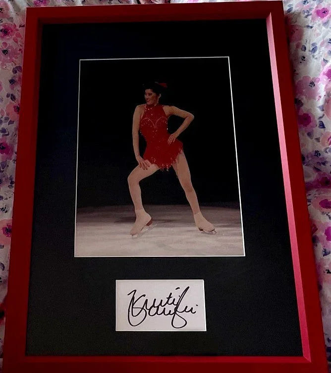 Kristi Yamaguchi autograph framed ice skating 8x10 photo JSA - AutographsForSale.com