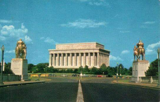 Lincoln Memorial 1960s Prince Lithograph Color postcard - AutographsForSale.com