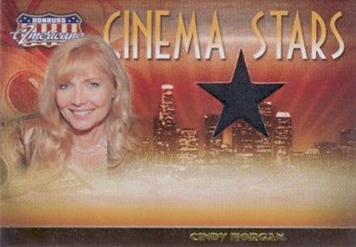 Cindy Morgan worn shirt swatch 2007 Donruss Americana card Caddyshack - AutographsForSale.com