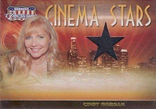 Cindy Morgan worn shirt swatch 2007 Donruss Americana card Caddyshack - AutographsForSale.com