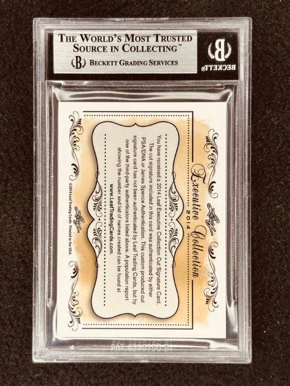 Lawrence Taylor 2014 Leaf Masterpiece Cut Signature certified autograph card 1/1 JSA NY Giants UNC Tar Heels - AutographsForSale.com