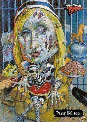 Hollywood Zombies Paris Hellton Hilton 2007 Topps card P3 - AutographsForSale.com