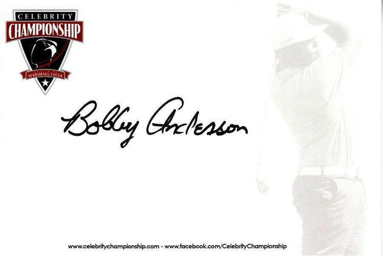 Bobby Anderson autographed 4x6 Signature card Denver Broncos - AutographsForSale.com
