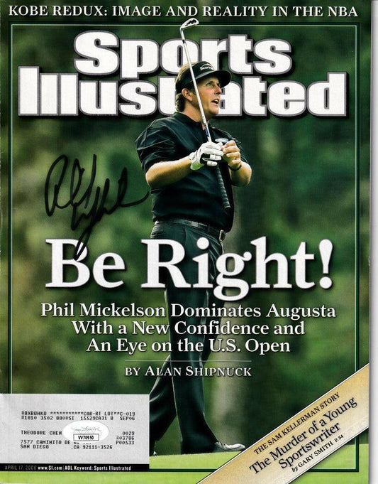 Phil Mickelson autographed 2006 Masters Sports Illustrated magazine JSA - AutographsForSale.com