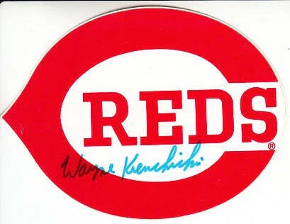 Wayne Krenchicki autographed Cincinnati Reds decal sticker - AutographsForSale.com