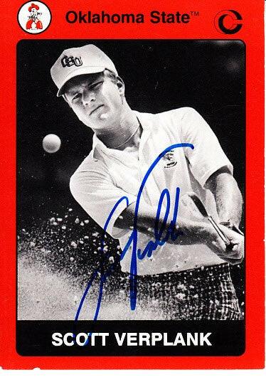 Scott Verplank autographed Oklahoma State 1991 Collegiate Collection golf card - AutographsForSale.com