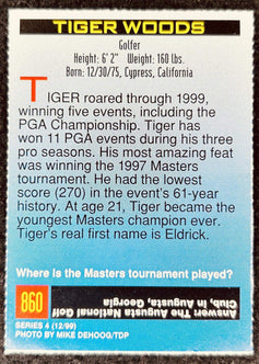 Tiger Woods 1999 Sports Illustrated for Kids golf card (hairline crease) - AutographsForSale.com