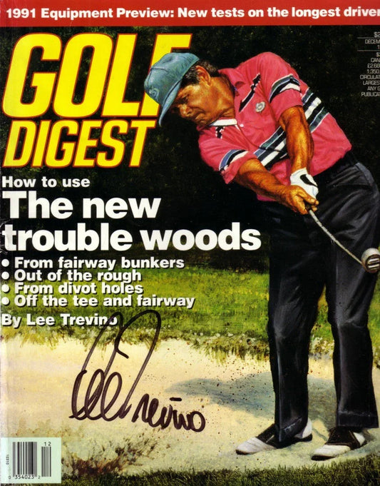 Lee Trevino autographed 1990 Golf Digest magazine cover - AutographsForSale.com