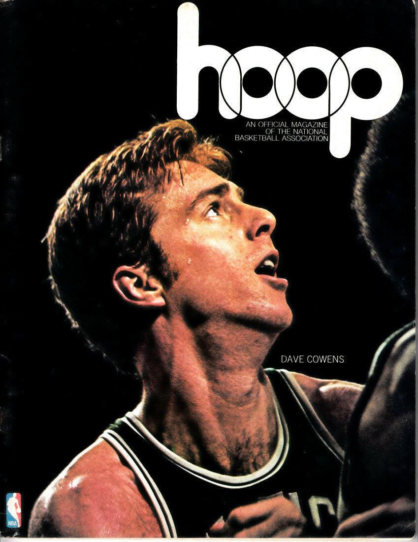 Dave Cowens Celtics vs Milwaukee Bucks 1975 NBA Hoop program - AutographsForSale.com