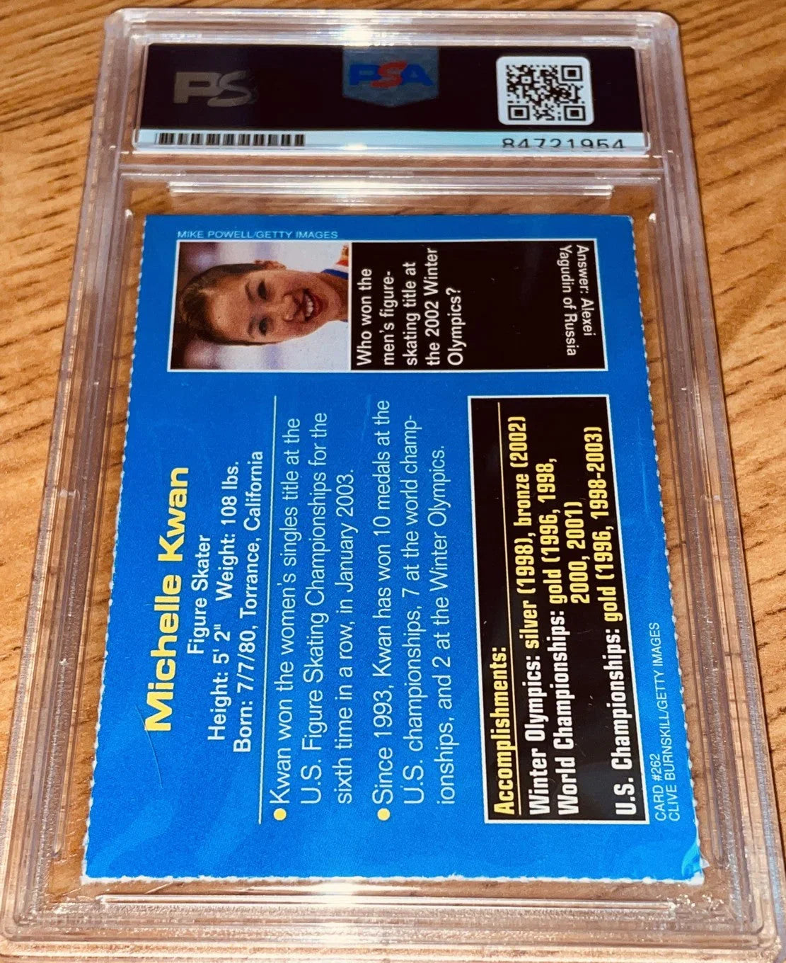 Michelle Kwan autographed 2003 Sports Illustrated for Kids card PSA/DNA slabbed - AutographsForSale.com