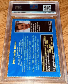 Michelle Kwan autographed 2003 Sports Illustrated for Kids card PSA/DNA slabbed - AutographsForSale.com