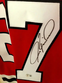 Jeremy Roenick signed Chicago Blackhawks red CCM jersey BAS - AutographsForSale.com