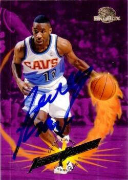 Terrell Brandon signed Cleveland Cavaliers 1995-96 SkyBox card - AutographsForSale.com