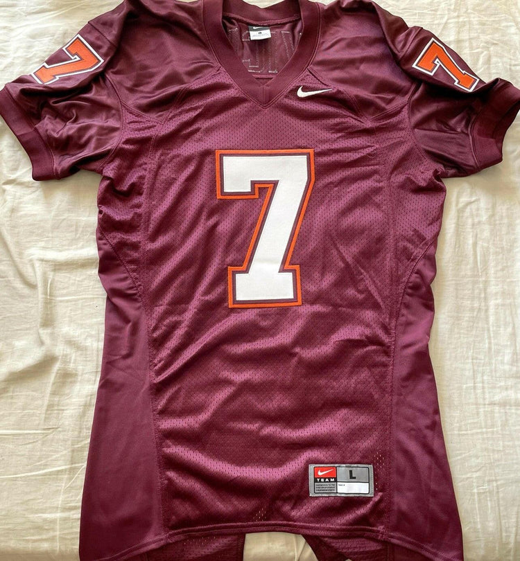 Michael Vick signed Nike jersey Virginia Tech HOF Schwartz - AutographsForSale.com