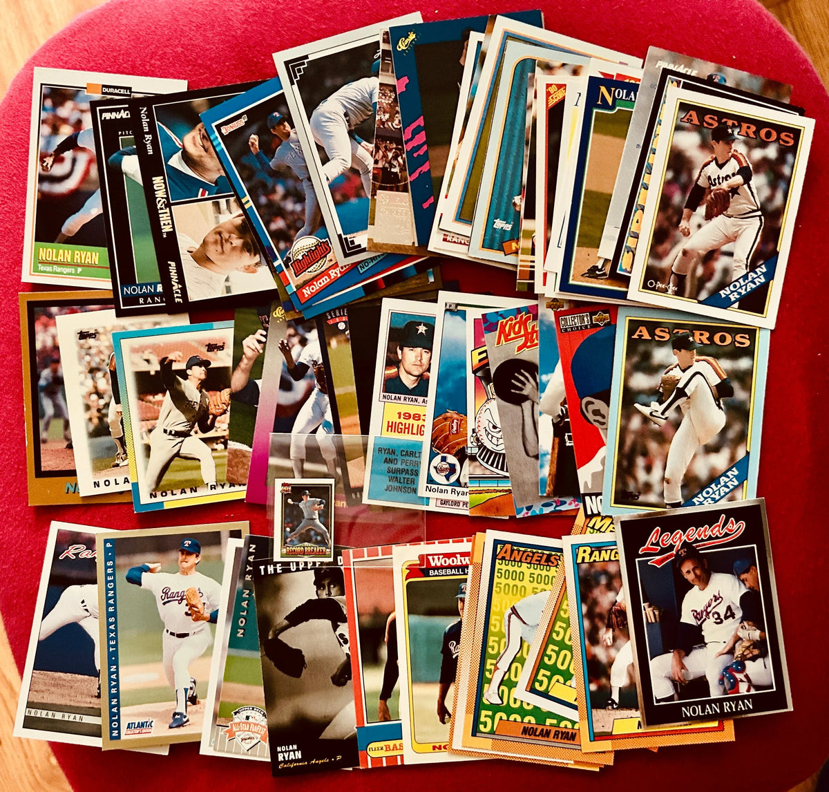 55 different Nolan Ryan Angels Astros Texas Rangers 80s 90s cards inserts oddballs - AutographsForSale.com