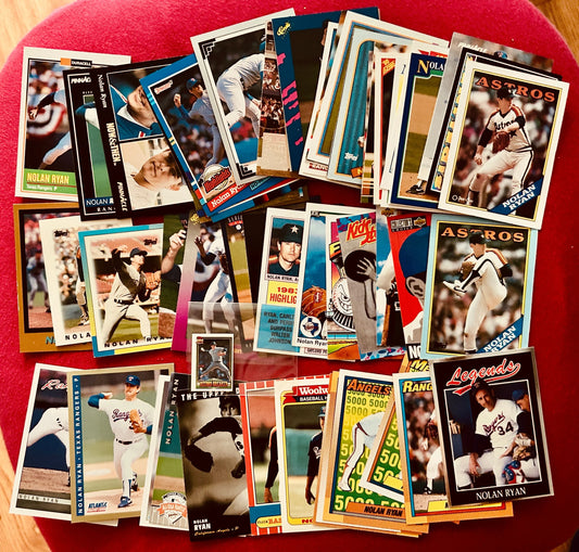 57 different Nolan Ryan Angels Astros Rangers 1980s 1990s cards inserts oddballs promos - AutographsForSale.com