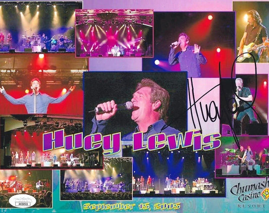 Huey Lewis autographed 2005 concert montage 8x10 photo JSA - AutographsForSale.com