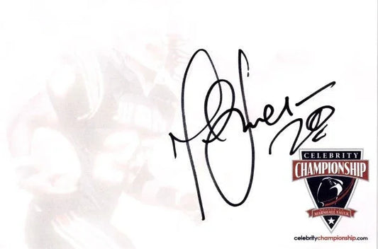 Marshall Faulk signed San Diego State Aztecs 4x6 blank card - AutographsForSale.com