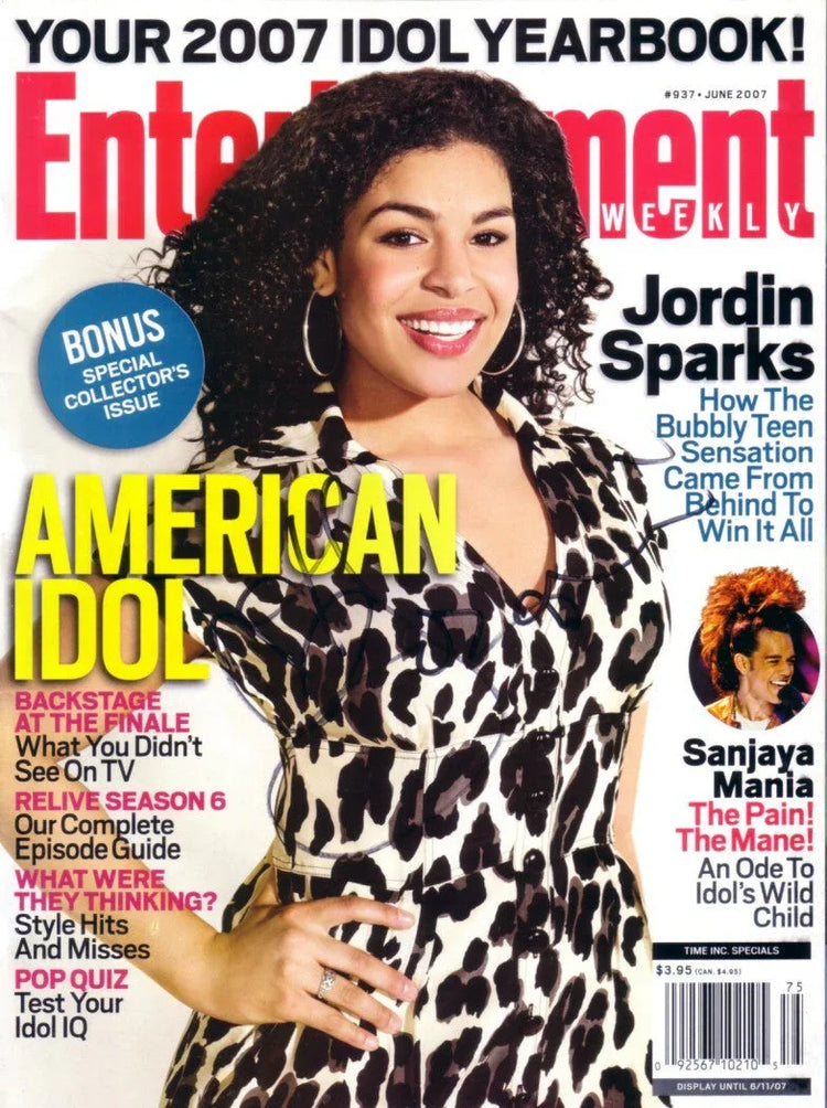 Jordin Sparks signed American Idol 2007 Entertainment Weekly magazine - AutographsForSale.com