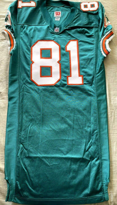 O.J. McDuffie autographed Miami Dolphins 1993 Wilson team issued game model jersey JSA - AutographsForSale.com