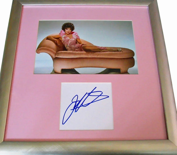 Joan Collins autograph framed Dynasty 8x10 photo JSA - AutographsForSale.com