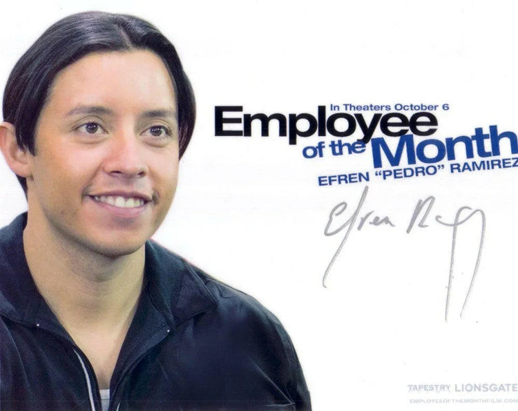 Efren Ramirez autographed Employee of Month 8x10 movie photo - AutographsForSale.com