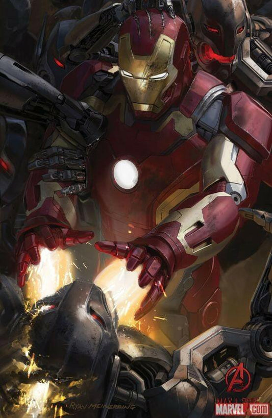 Iron Man Avengers 2 Age of Ultron 2014 Comic-Con Marvel movie poster - AutographsForSale.com