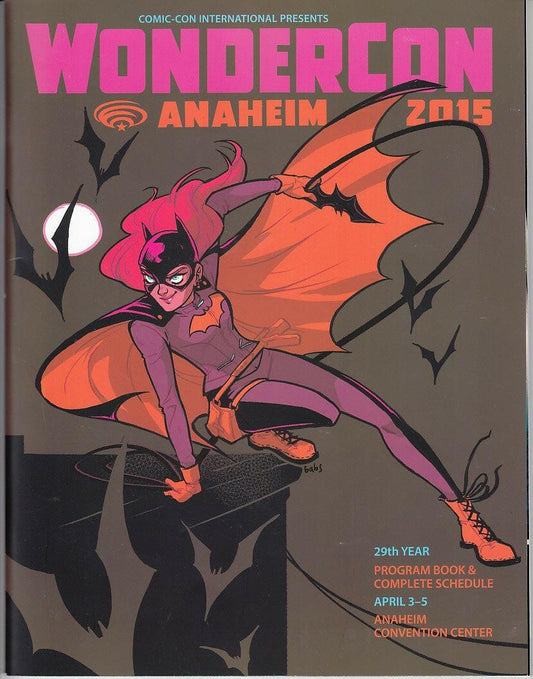 2015 Wondercon program magazine Batgirl cover - AutographsForSale.com