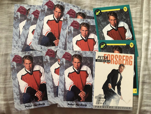 Peter Forsberg 13 1991 draft picks pre RCs (Arena Classic 4-Sport & Draft Picks) - AutographsForSale.com
