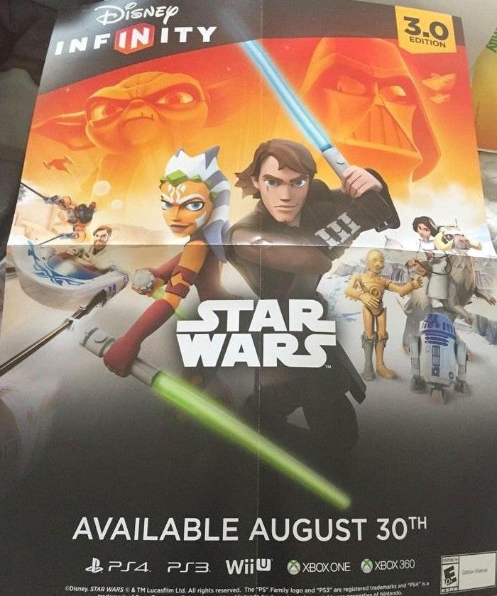 Ahsoka Tano Anakin Star Wars Clone Wars 2015 SDCC 18x24 Disney Infinity 3 poster - AutographsForSale.com