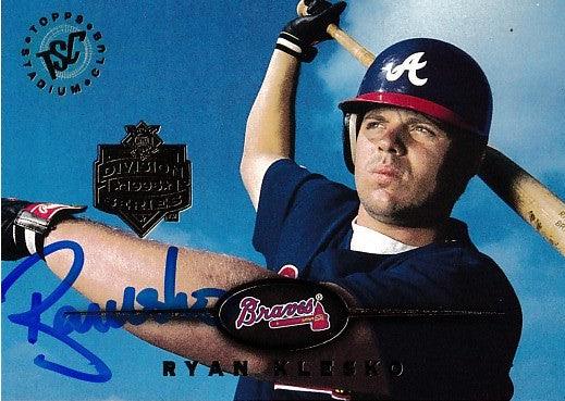 Ryan Klesko autographed Atlanta Braves 1995 Stadium Club Super Team card - AutographsForSale.com