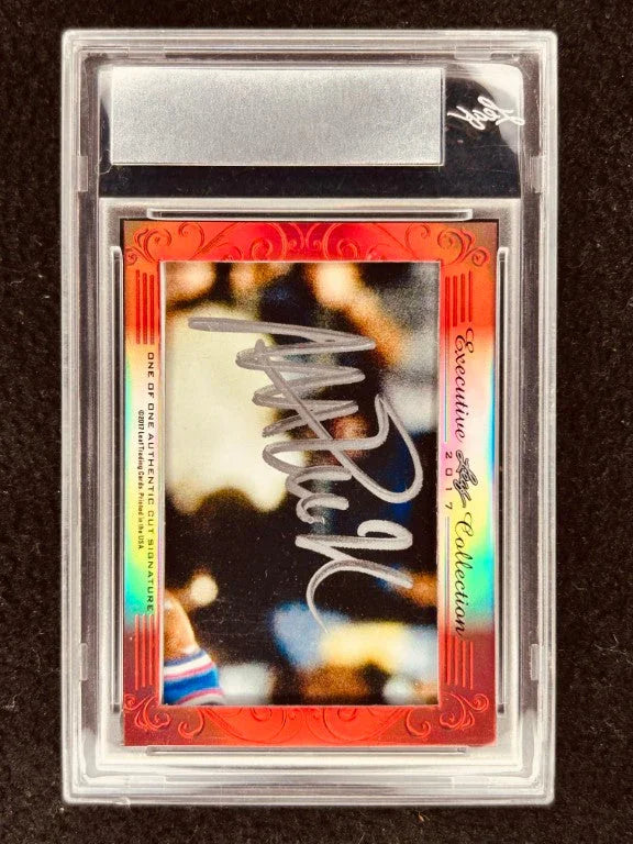 Charles Barkley and Magic Johnson 2017 Leaf Masterpiece Cut Signature certified autograph 1/1 card JSA 1992 Dream Team - AutographsForSale.com