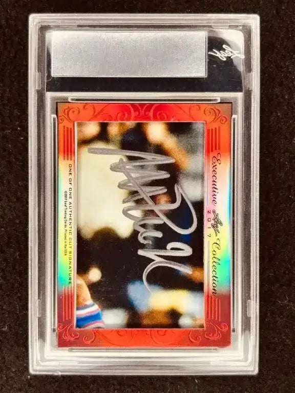 Charles Barkley Magic Johnson 2017 Leaf Masterpiece Cut Signature 1/1 card JSA 1992 Dream Team - AutographsForSale.com