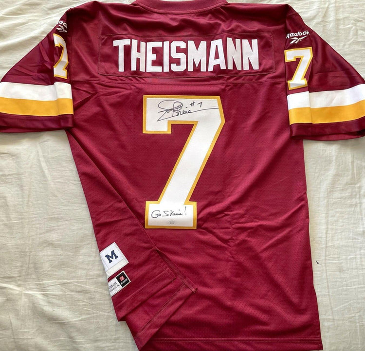 Joe Theismann autographed Washington Redskins Reebok stitched jersey inscribed Go Skins! JSA - AutographsForSale.com