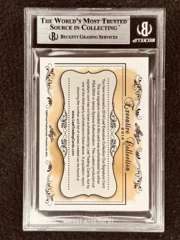 Padraig Harrington 2014 Leaf Masterpiece Cut Signature certified signed golf card 1/1 JSA - AutographsForSale.com