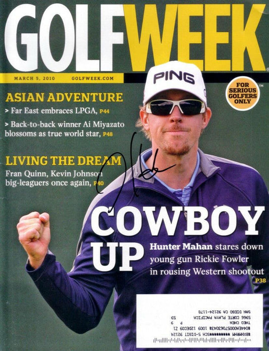 Hunter Mahan autographed 2010 Golfweek magazine - AutographsForSale.com