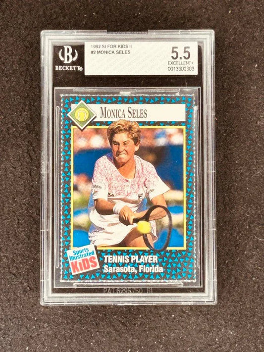 Monica Seles 1992 SI for Kids tennis card BGS grade 5.5 - AutographsForSale.com