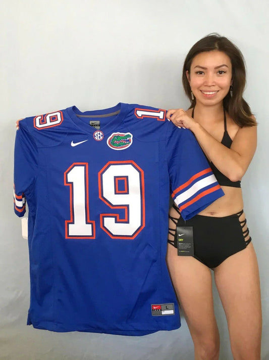 Caleb Sturgis Florida Gators Nike blue large jersey NEW - AutographsForSale.com