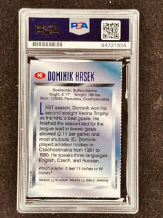 Dominik Hasek autographed Buffalo Sabres 1996 Sports Illustrated for Kids card PSA/DNA - AutographsForSale.com