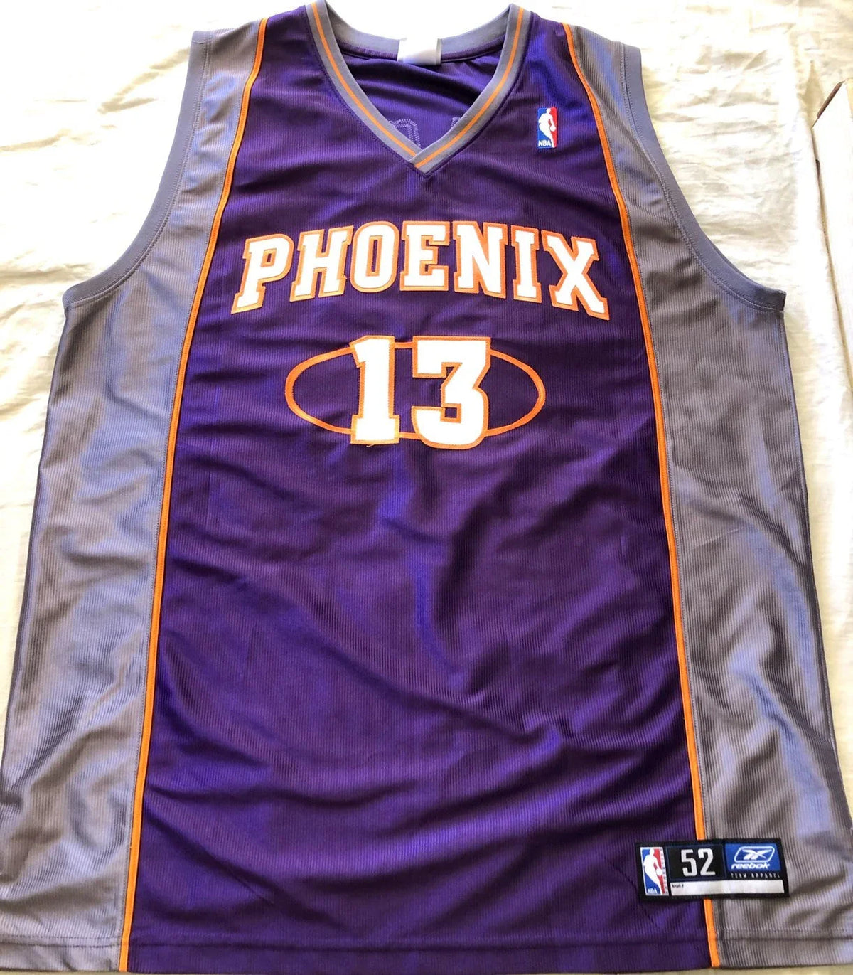 Steve Nash Phoenix Suns 2002-03 Reebok purple game model jersey - AutographsForSale.com