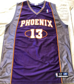 Steve Nash Phoenix Suns 2002-03 Reebok purple game model jersey - AutographsForSale.com