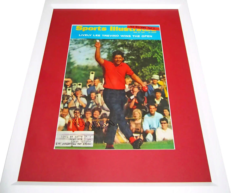 Lee Trevino signed 1968 US Open Sports Illustrated cover framed JSA - AutographsForSale.com